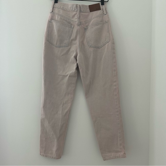 Madewell The Momjean Overdyed Edition High Rise Acid Wash Rigid Denim Size 25 - Picture 6 of 11